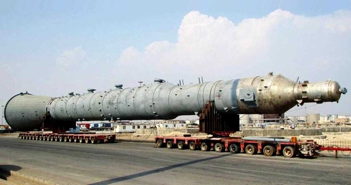 حمل و نقل قطعات نیروگاه آب