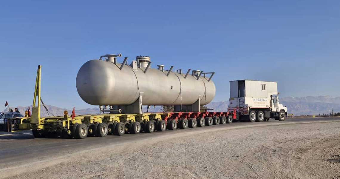 حمل مخازن پتروشیمی با بوژی؛ راهنمای حمل ایمن
