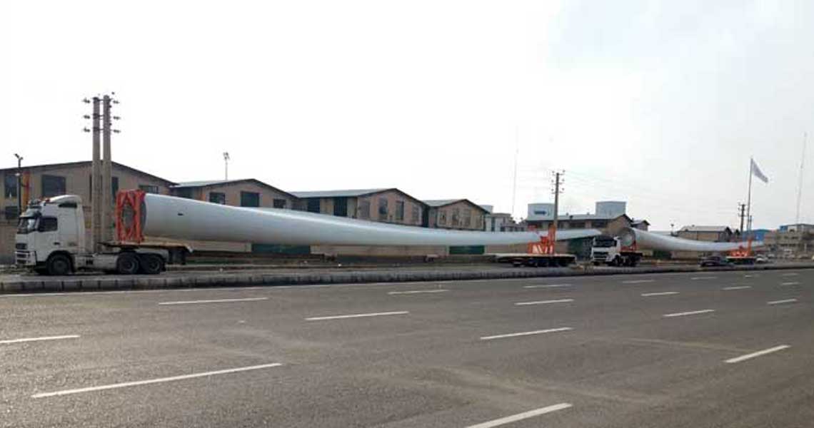 نحوه حمل بارهای حجیم توسط شرکت حمل و نقل سنگین